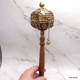 Moulin à prières tibétain globe cuivre 32 cm Moulins à Prières tibétains PGAM28