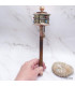 Moulin à prière bouddhiste 2 mantras 25 cm Objets rituels bouddhistes MAA19