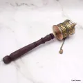 Moulin à prières bouddhiste 2 mantras 24 cm - Moulins à Prières tibétains