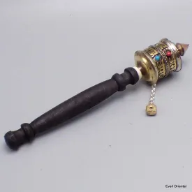 Moulin de prière bouddhiste 2 mantras 19 cm - Moulins à Prières tibétains
