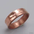 Anneau tibétain en laiton et cuivre martelé - Bijoux en Cuivre
