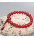 Bracelet mala tibétain en Corail bambou Bracelet Mala tibétain BRAM26