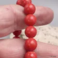 Bracelet mala tibétain en Corail bambou - Bracelet en perles et Pierres naturelles