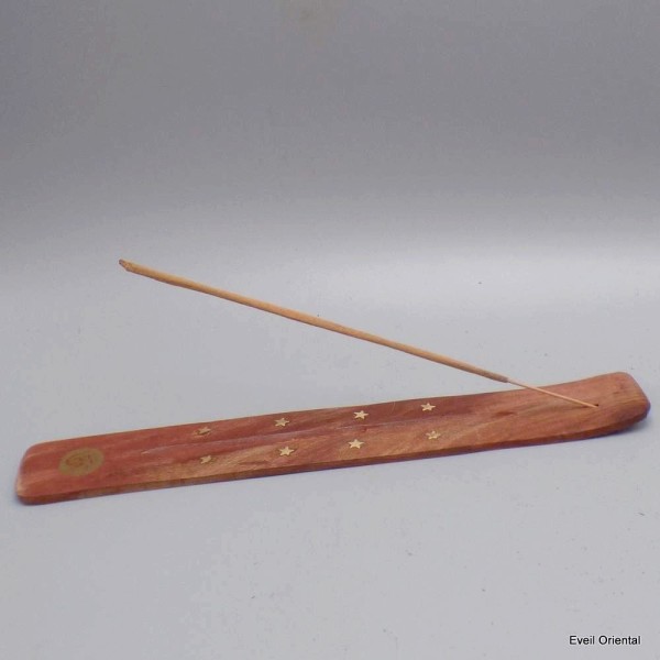 Porte-encens bhoutanais en bois Objets rituels bouddhistes PEL5