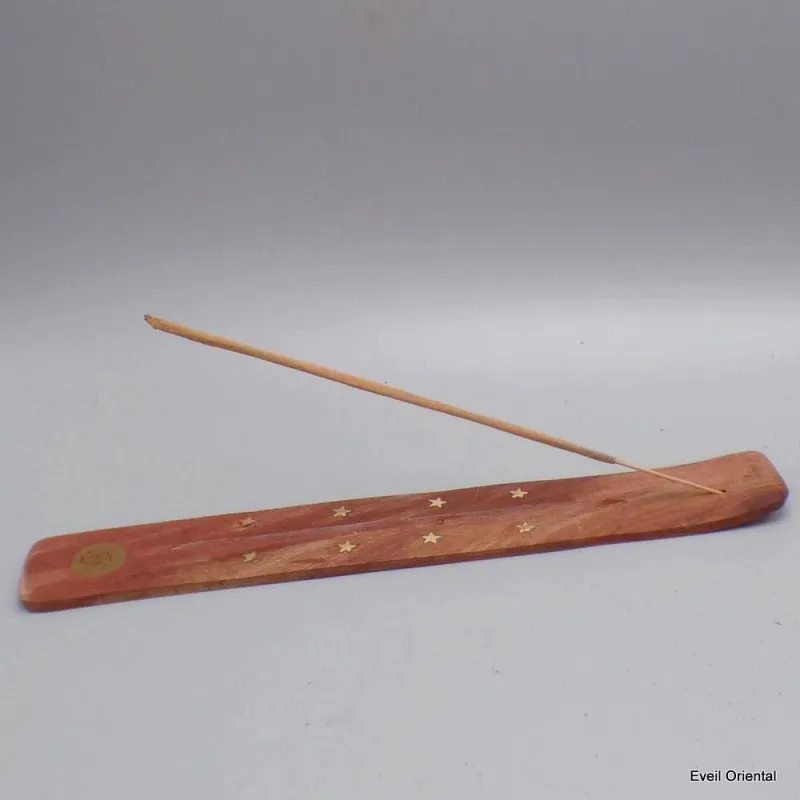 Porte-encens tibétain bhoutanais en bois - Porte-encens tibétains