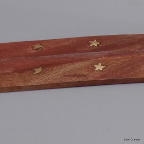 Porte-encens bhoutanais en bois Objets rituels bouddhistes PEL5
