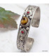 Bracelet tibétain Oeil de Tigre et perles Bracelets tibétains bouddhistes ref 28.3-a