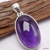 Pendentif en Améthyste cabochon forme ovale Bijoux en Améthyste LAM50.2