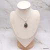 Bijou Pendentif en Pyrite plume forme poire Bijoux en Pyrite LAM75.2