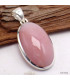 Pendentif oval Opale Rose du Pérou Pendentifs pierres naturelles LAM69