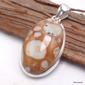 Pendentif en Jaspe Faon oval Bijoux en Jaspe Faon LAM72.2