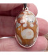 Pendentif en Jaspe Faon forme ovale Bijoux en Jaspe Faon LAM72.2