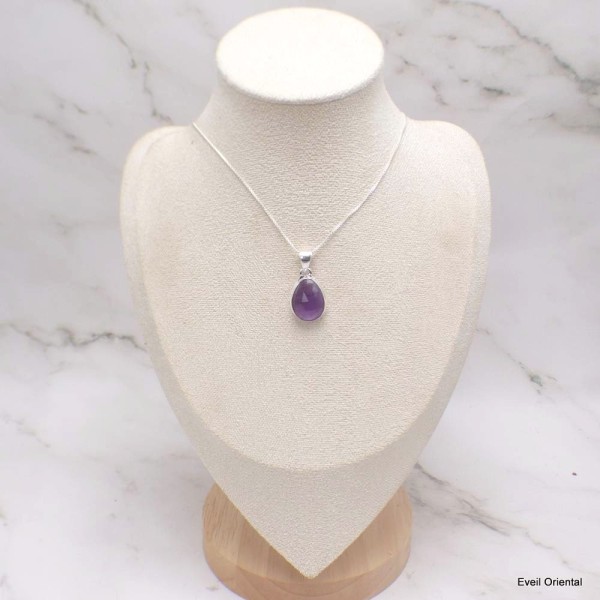 Pendentif en Améthyste facettée  Bijoux en Améthyste LAM51.3