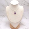 Pendentif pierre naturelle Améthyste facettée Bijoux en Améthyste LAM51.5