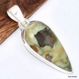 Pendentif goutte en Rhyolite - Pendentifs pierres naturelles