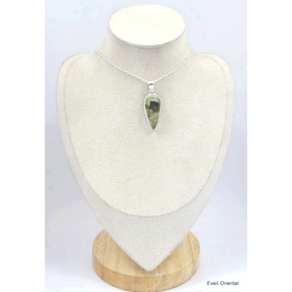 Pendentif goutte en Rhyolite Pendentifs pierres naturelles KC1