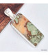 Pendentif Rhyolite verte orange Pendentifs pierres naturelles KC1.1