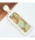 Pendentif Rhyolite verte orange Pendentifs pierres naturelles KC1.1