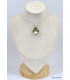 Pendentif Rhyolite verte rosée Pendentifs pierres naturelles KC1.2