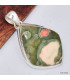 Pendentif Rhyolite verte rosée Pendentifs pierres naturelles KC1.2