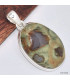 Pendentif Rhyolite verte grise Pendentifs pierres naturelles KC1.3