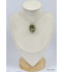 Pendentif Rhyolite verte grise Pendentifs pierres naturelles KC1.3