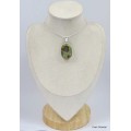 Pendentif Rhyolite verte grise Pendentifs pierres naturelles KC1.3