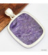 Gros pendentif Charoite de Russie Pendentifs pierres naturelles KC2
