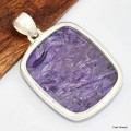 Gros pendentif Charoite de Russie Pendentifs pierres naturelles KC2
