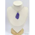 Gros pendentif asymétrique Charoite de Russie - Pendentifs pierres naturelles