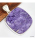 Gros pendentif carré en Charoite de Russie Pendentifs pierres naturelles KC2.2