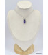 Petit Pendentif Charoite de Russie rectangulaire Pendentifs pierres naturelles KC2.4