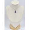 Petit Pendentif Charoite de Russie rectangulaire Pendentifs pierres naturelles KC2.4