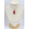 Pendentif Jaspe Rouge irisé oval Bijoux en Jaspe KC3