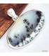 Pendentif Merlinite Opale dendritique ovale Pendentifs pierres naturelles KC4