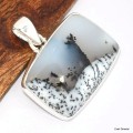 Pendentif Merlinite Opale dendritique rectangulaire Pendentifs pierres naturelles KC4.2