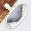 Pendentif Opale blanche dendritique Merlinite - Pendentifs pierres naturelles