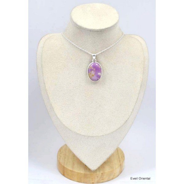 Pendentif oval Phosphosidérite Pendentifs pierres naturelles KC5.2