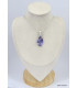 Pendentif Opale violette forme goutte Bijoux en Opales KC6.1
