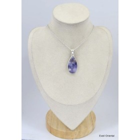 Pendentif Opale violette forme goutte Bijoux en Opales KC6.1