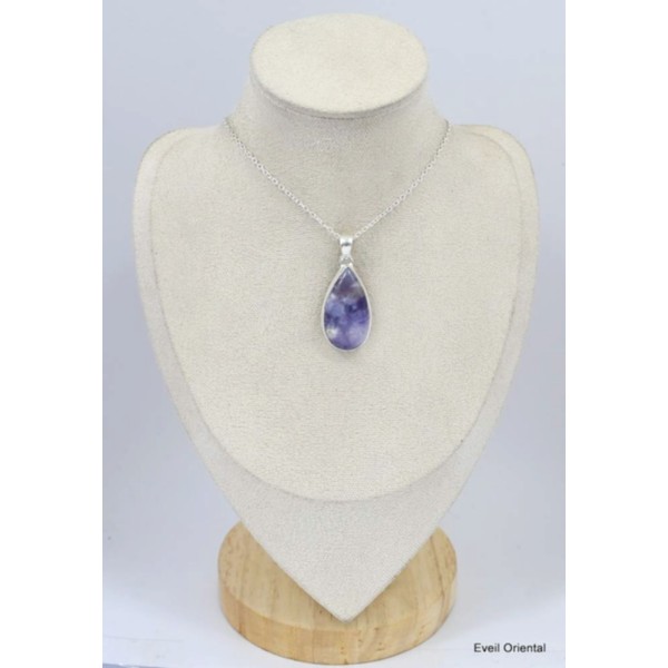 Pendentif Opale violette forme goutte Bijoux en Opales KC6.1