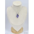 Pendentif Opale violette forme goutte Bijoux en Opales KC6.1
