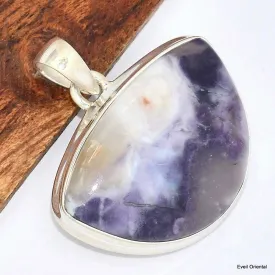 Pendentif Opale violette semi-ronde - Bijoux en Opales