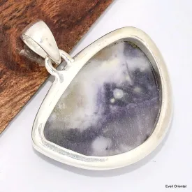 Pendentif Opale violette semi-ronde - Bijoux en Opales