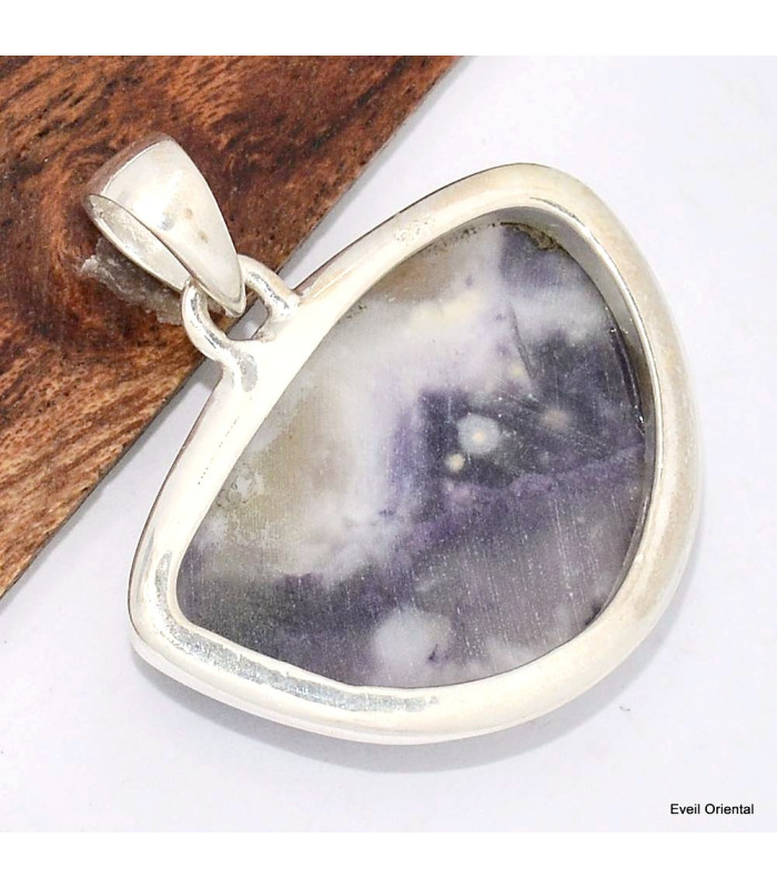Pendentif Opale violette semi-ronde Bijoux en Opales KC6.2