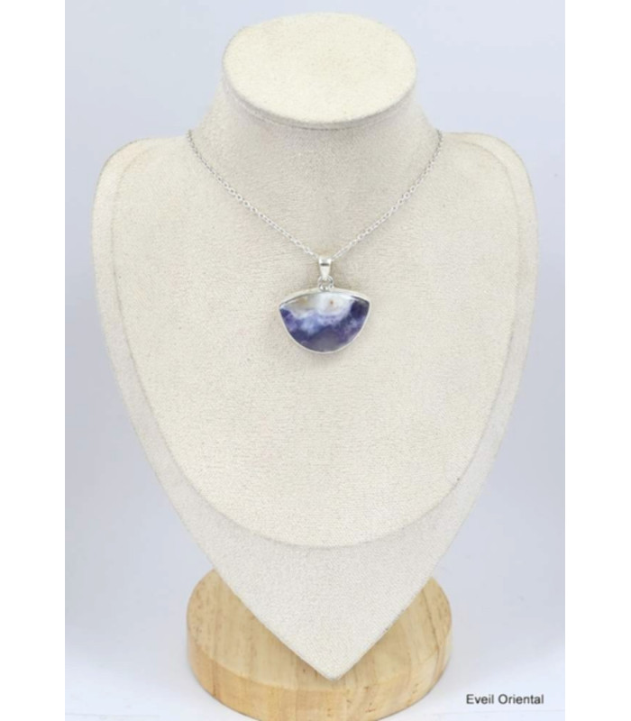 Pendentif Opale violette semi-ronde Bijoux en Opales KC6.2