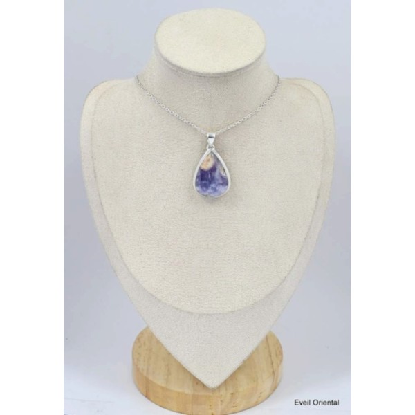 Pendentif goutte Opale violette de Morado Bijoux en Opales KC6.4