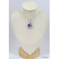 Pendentif goutte Opale violette de Morado - Bijoux en Opales