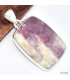 Gros pendentif Tourmaline rose sur Quartz rectangulaire Bijoux en Tourmaline Rose KC7.1