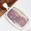 Gros pendentif Tourmaline rose sur Quartz rectangulaire Bijoux en Tourmaline Rose KC7.1